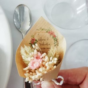 Mini-bouquet Bohême cadeau invité