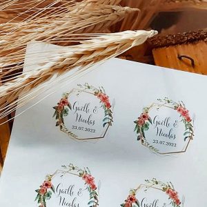 stickers mariage bohème