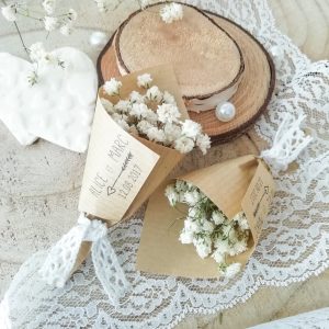 Bouquet de gypsophile mariage champêtre chic