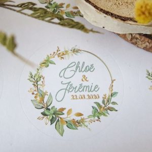 Stickers mariage collection Bouton d'Or