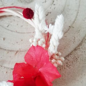 Mini-couronne de fleurs séchées Noël