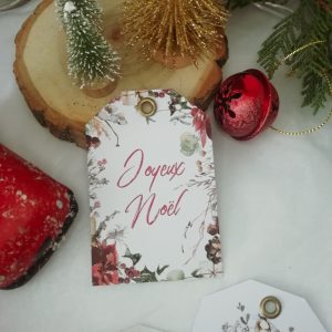 étiquettes cadeau Noël magique