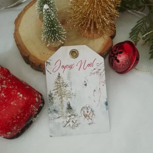 étiquettes cadeau Noël magique