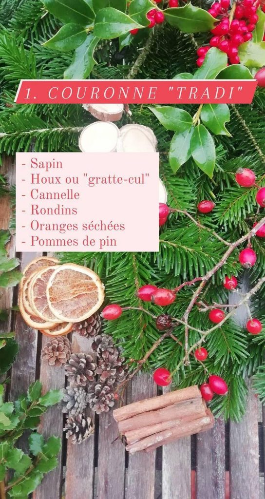 Tuto couronne de Noël sur Arborescence