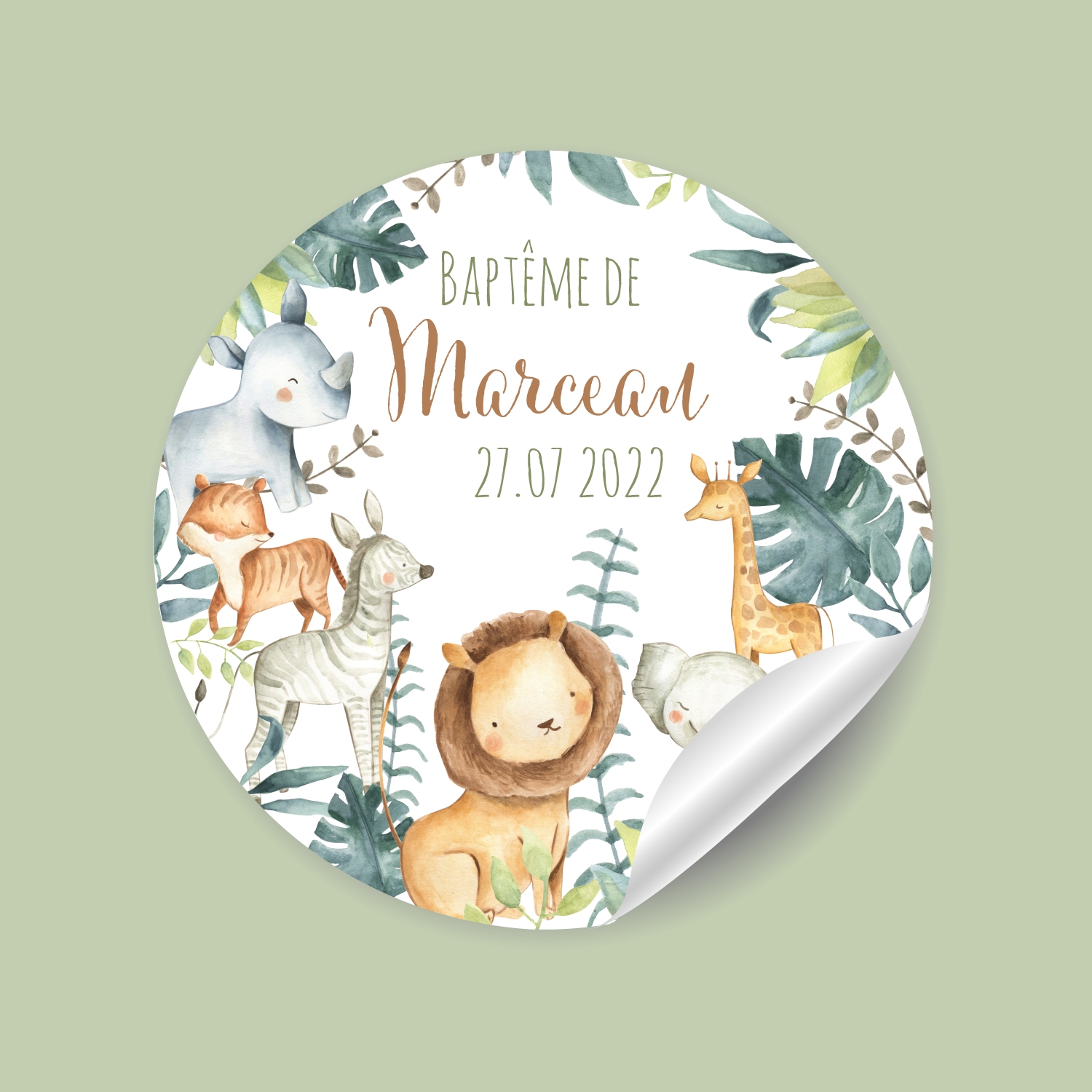 Sticker souris bebe - Sticker A moi Etiquette & Autocollant