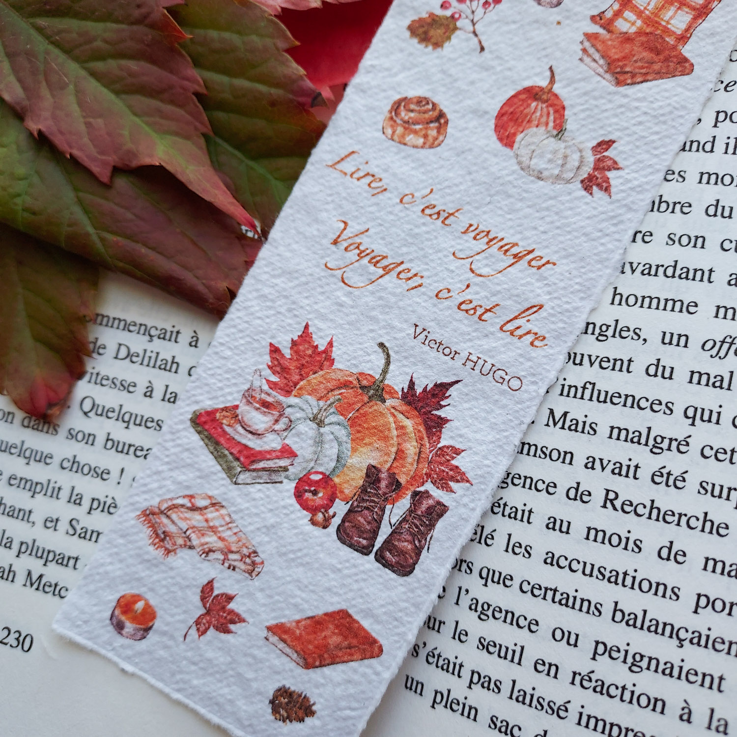marque page automne lire c'est voyager marque page automne lire c'est voyager