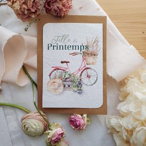 cartes printanières en papier recyclé