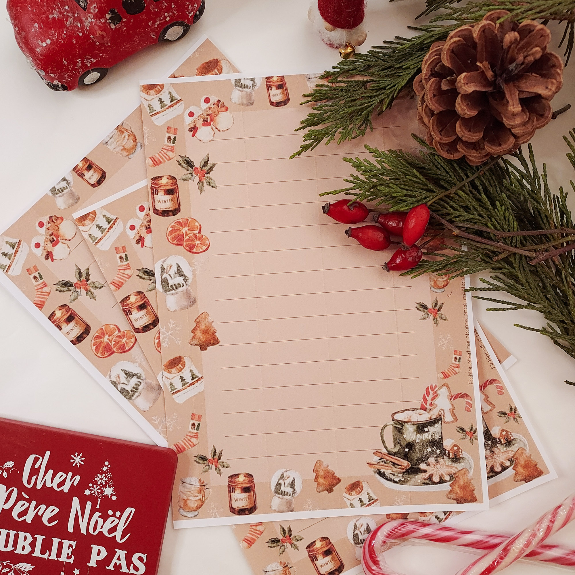 mon bloc note de noel à imprimer