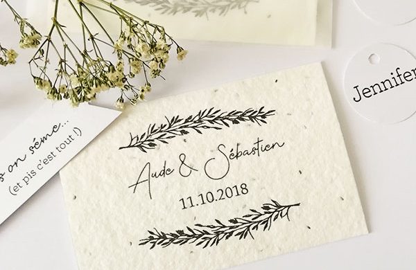 carte à planter Mariage